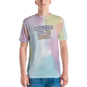Unsolicited Help Not Welcome (Colorful) Men's Crew Neck T-shirt