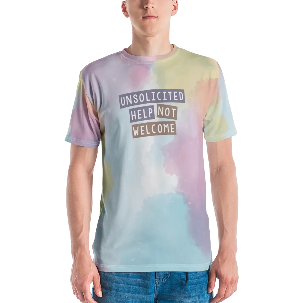 Unsolicited Help Not Welcome (Colorful) Men's Crew Neck T-shirt