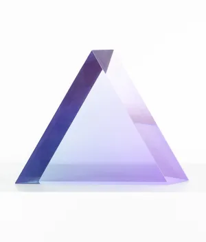 VASA MIHICH "PURPLE TRIANGLE" SCULPTURE, 1989