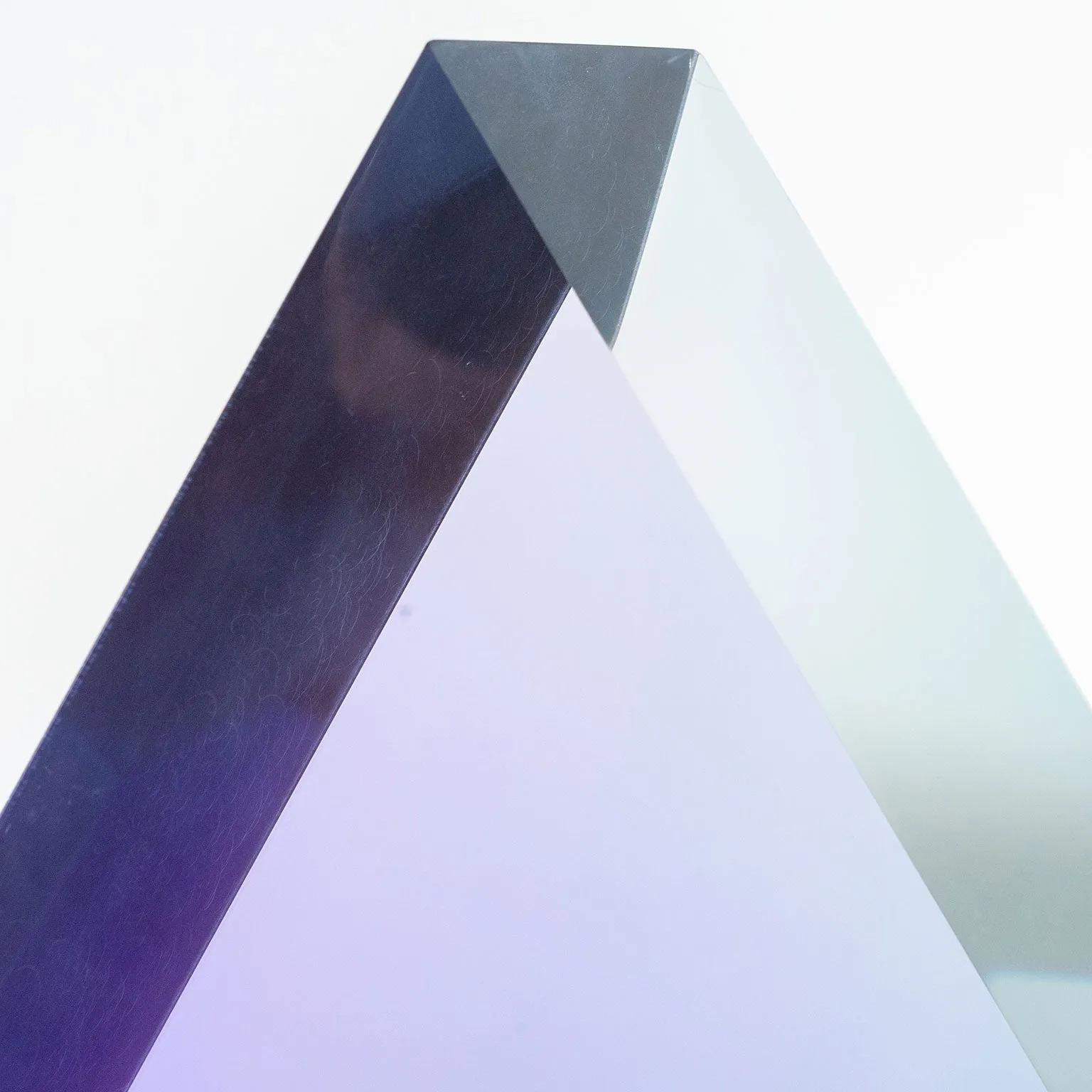 VASA MIHICH "PURPLE TRIANGLE" SCULPTURE, 1989