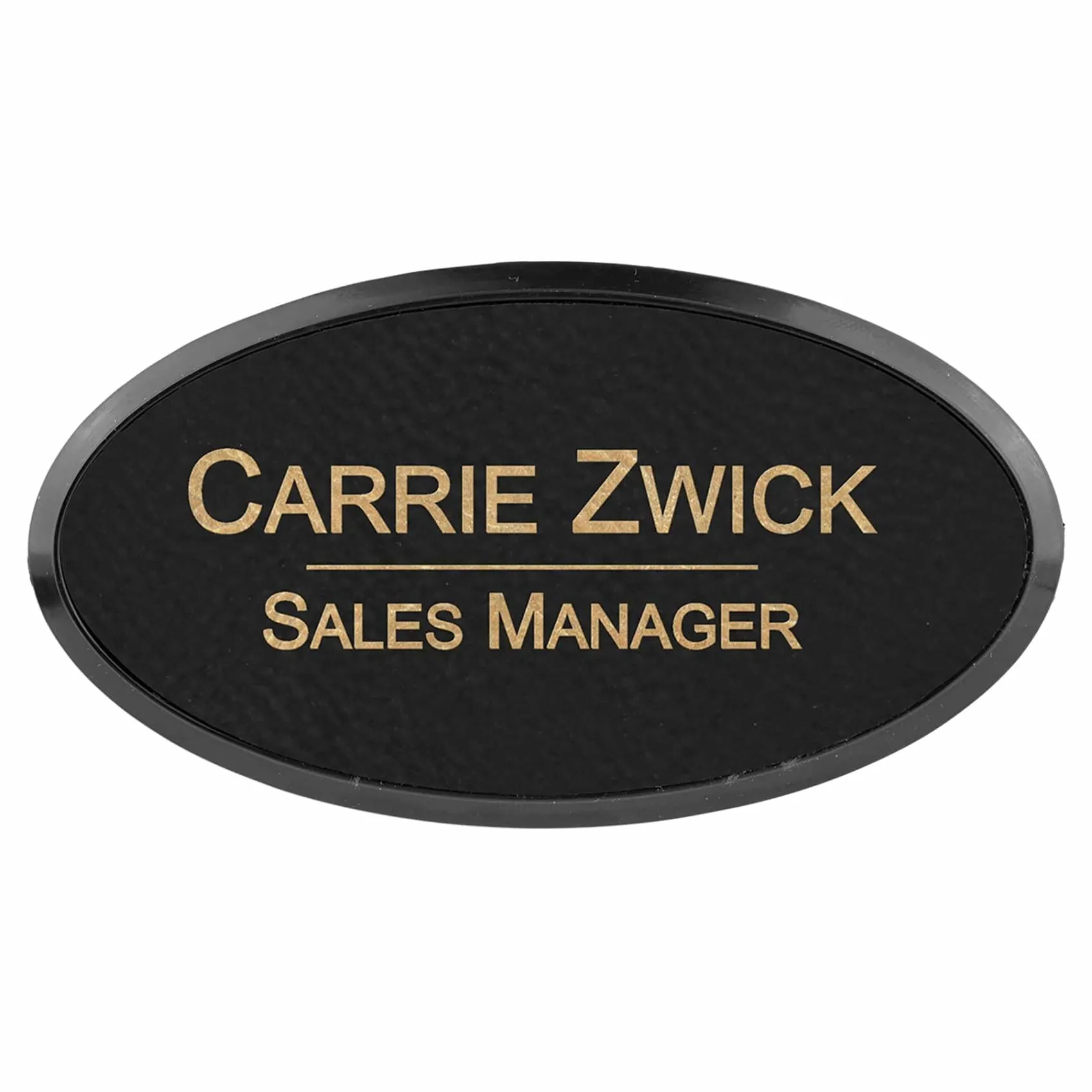 Vegan Leather Badge - Framed
