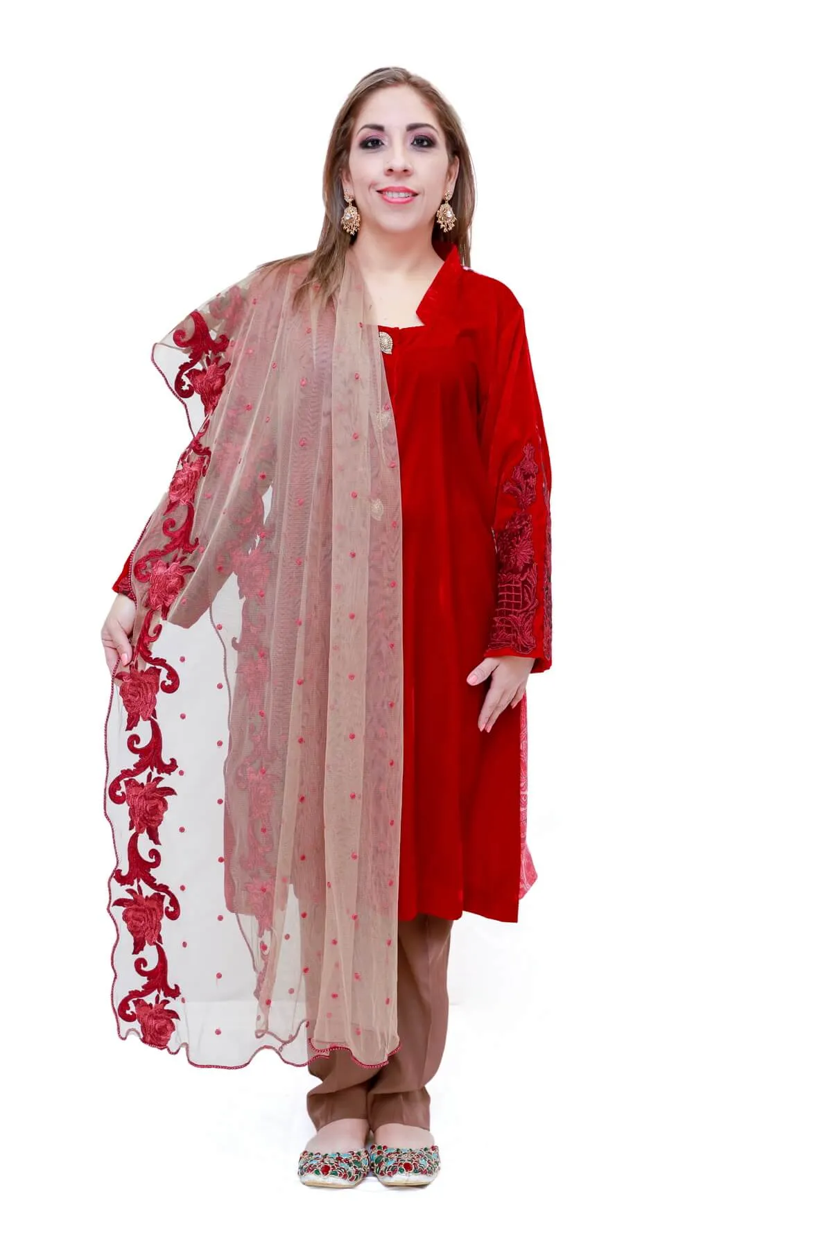 Velvet Salwar Kameez Suit