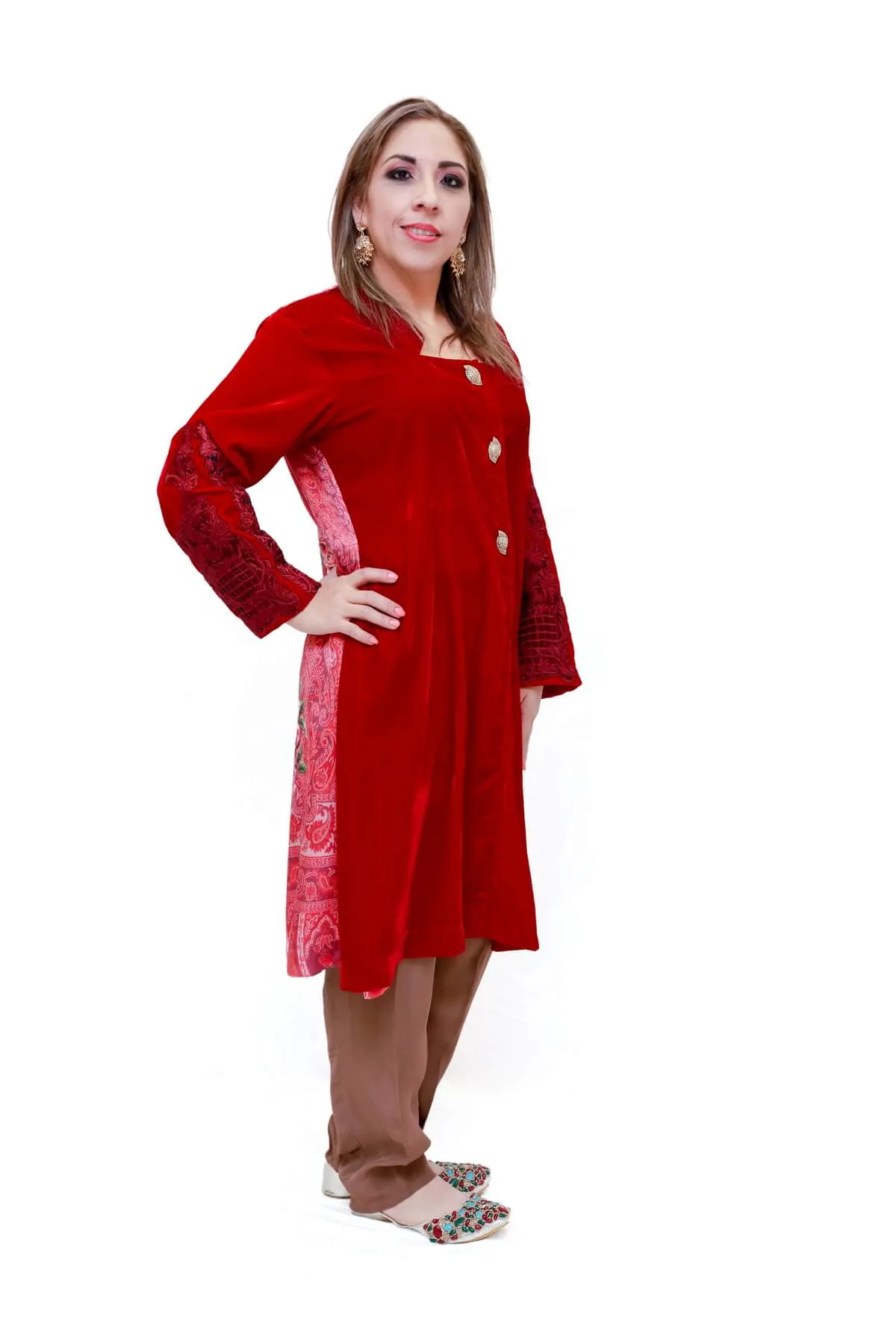 Velvet Salwar Kameez Suit
