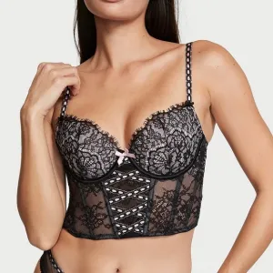 Victoria’s Secret Dream Angels Lightly-Lined Heritage Ribbon Slot Corset Bra Top