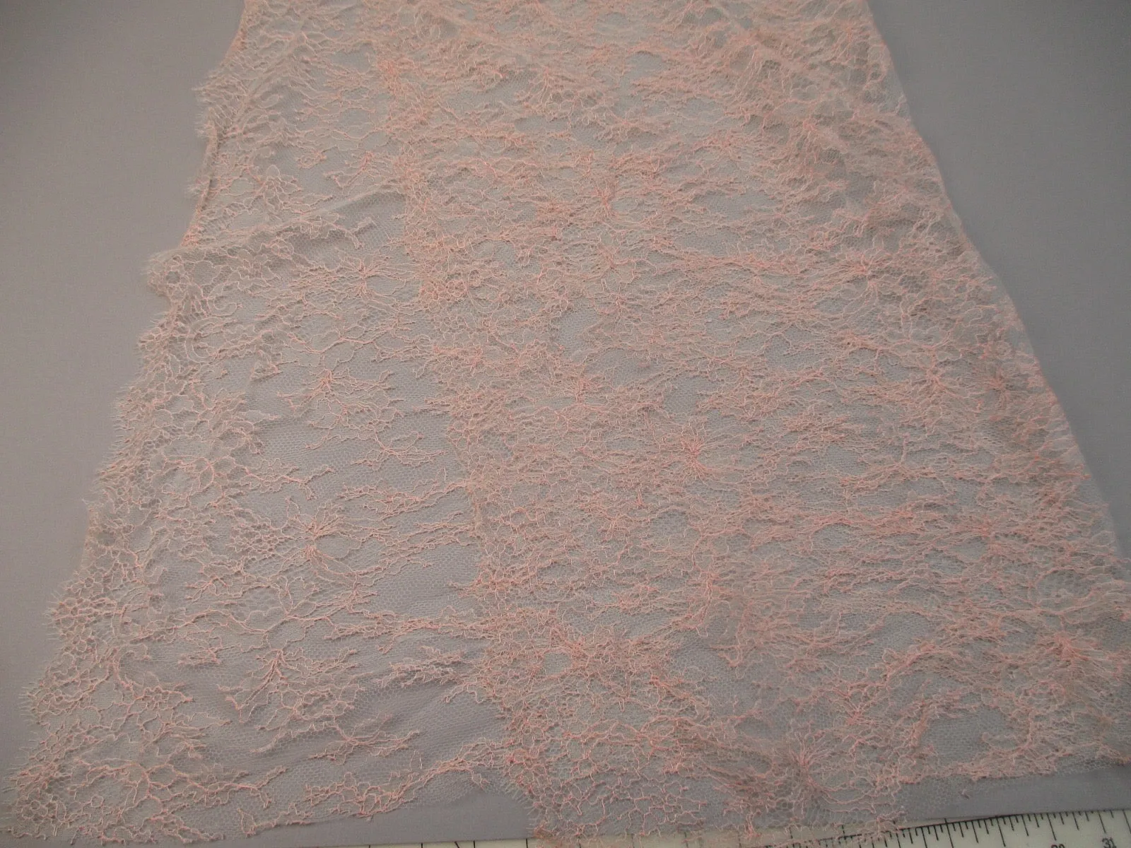 Vintage 1930s Silk Lace Yardage