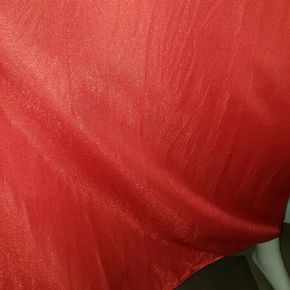 Vintage 70's GLENCRAFT Red Lace Nightgown Womens Size Medium