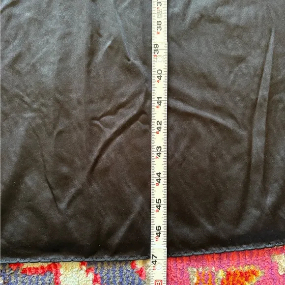 Vintage Contessa Black Lace Nylon Slip Nightgown