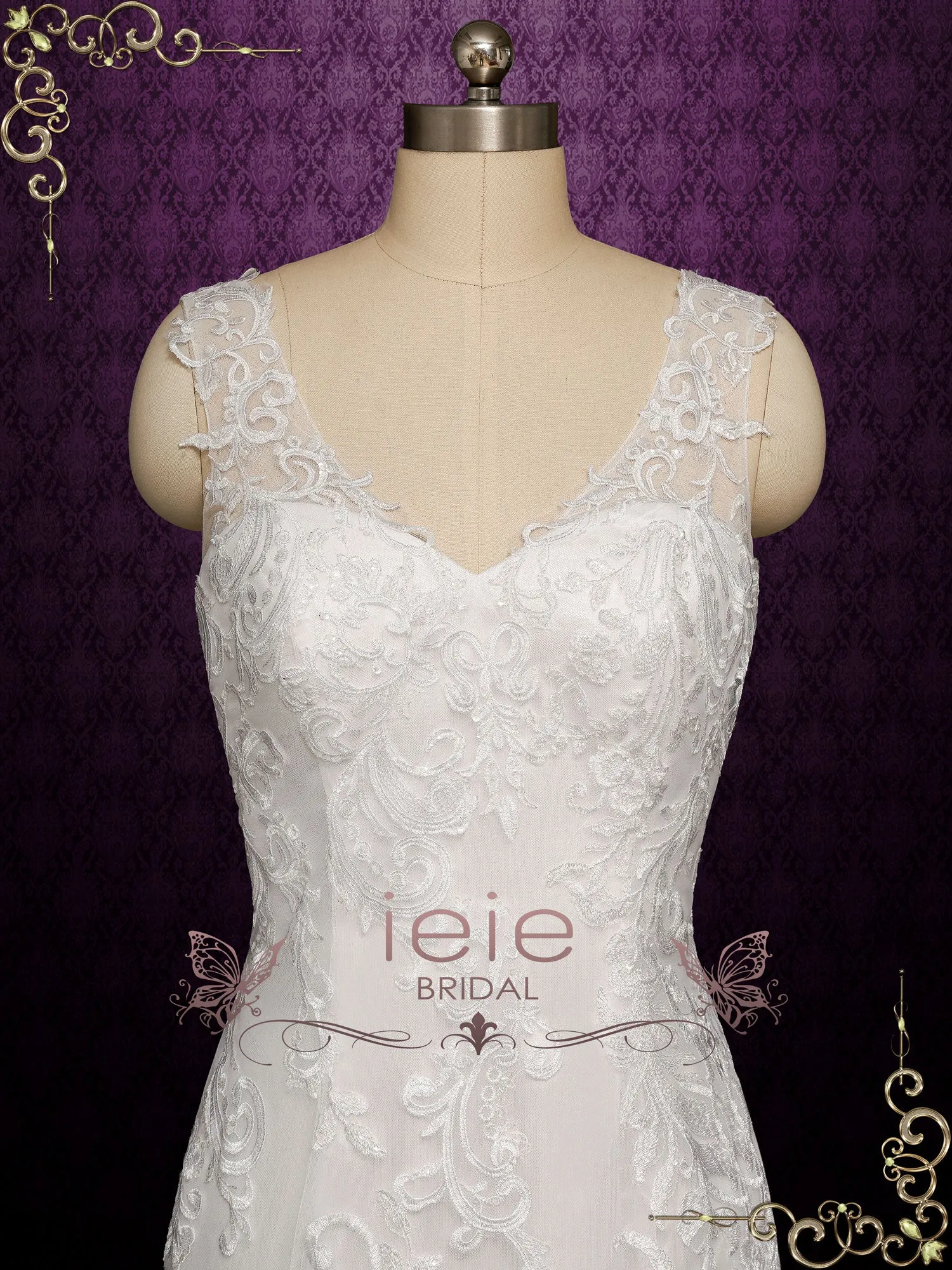 Vintage Lace Wedding Dress SKYLAR