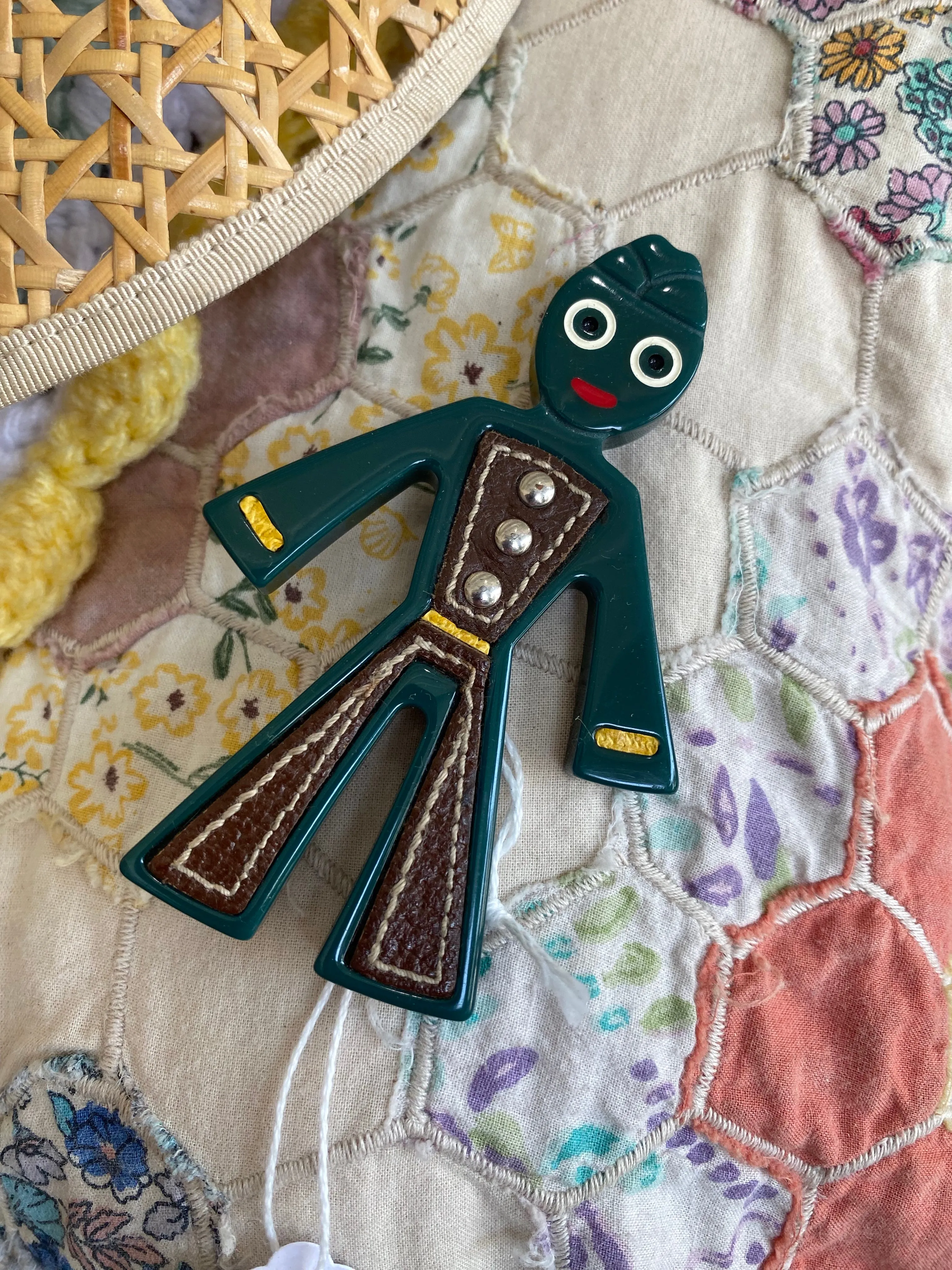 Vintage Prada Gumby Pin