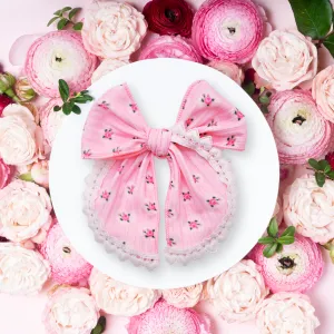 Vintage Roses Heart Trimmed Matilee Bows