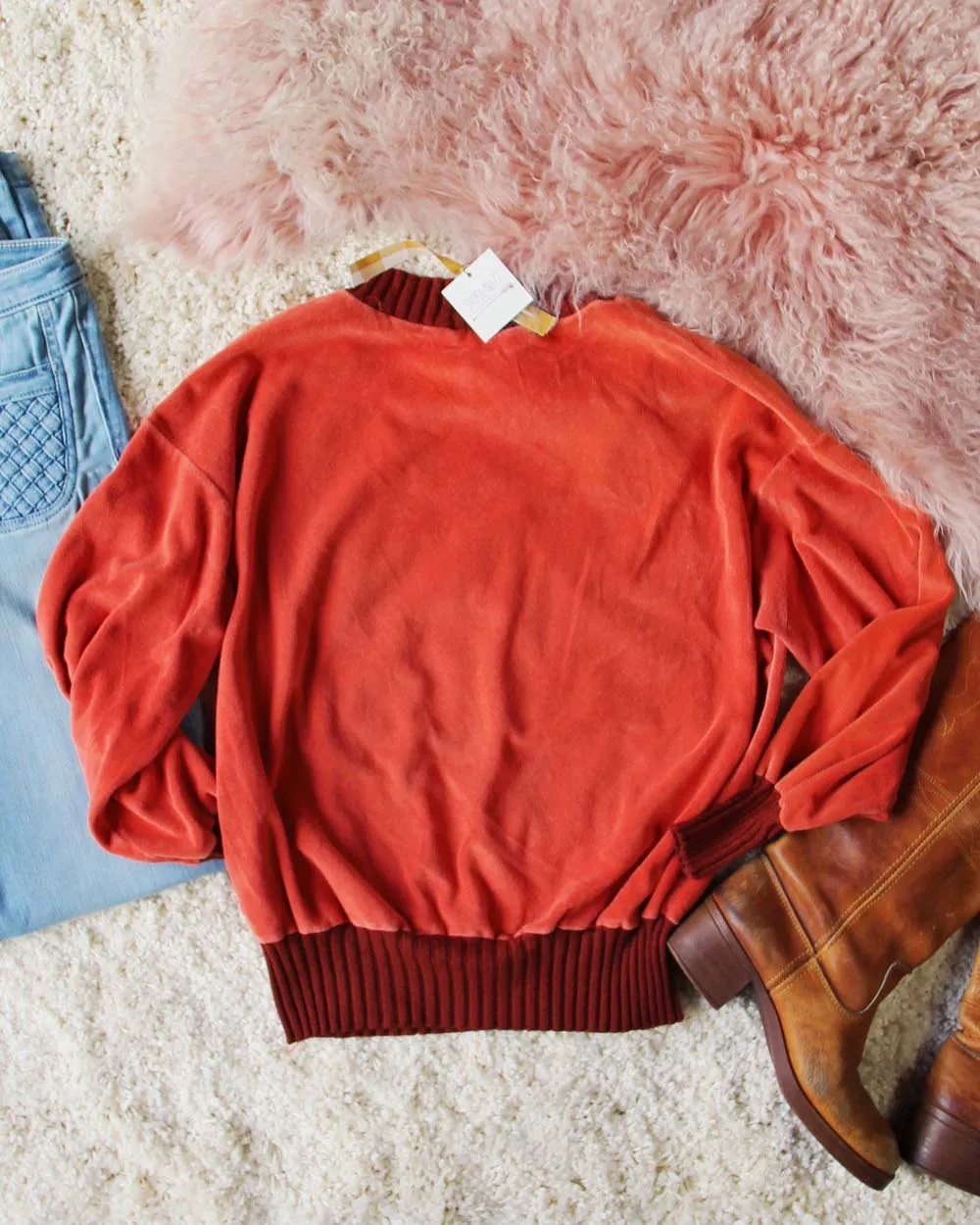 Vintage Velvet 70's Top