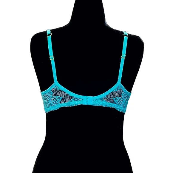 Vintage Victoria's Secret Very Sexy Pushup Without Padding Bra | Turquoise | 36B