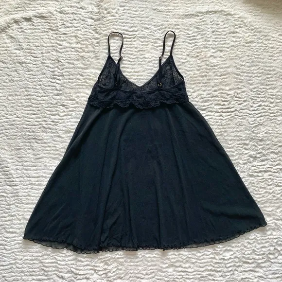 Vintage Y2K Victorias Secret Sheer Babydoll Slip Dress M Coquette Whimsigoth