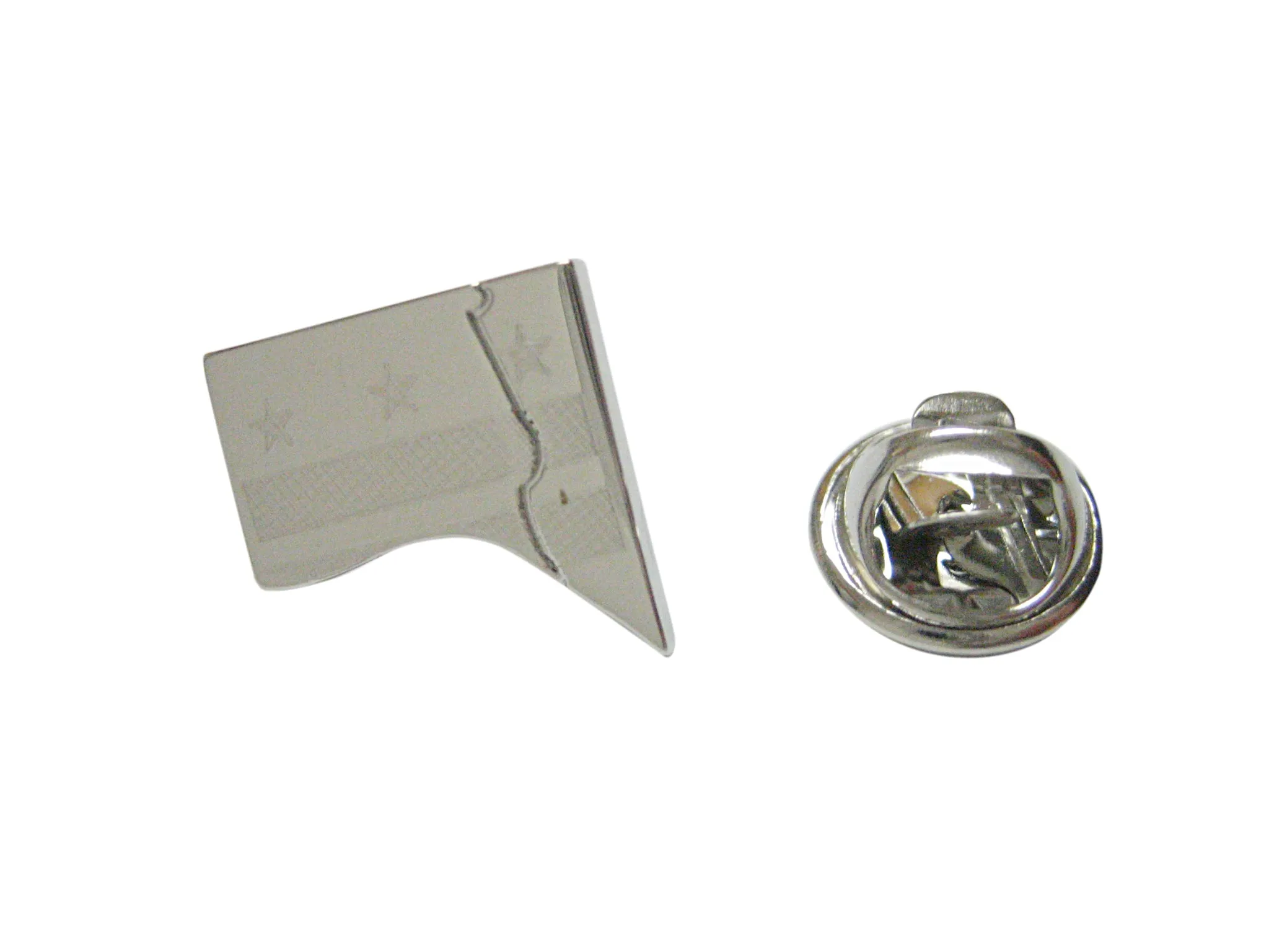 Washington DC Map Shape and Flag Design Lapel Pin
