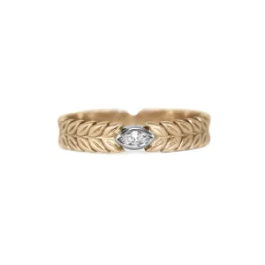 Wheat Marquise Shape Diamond Ring