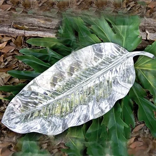 Zebra Leaf Platter LG
