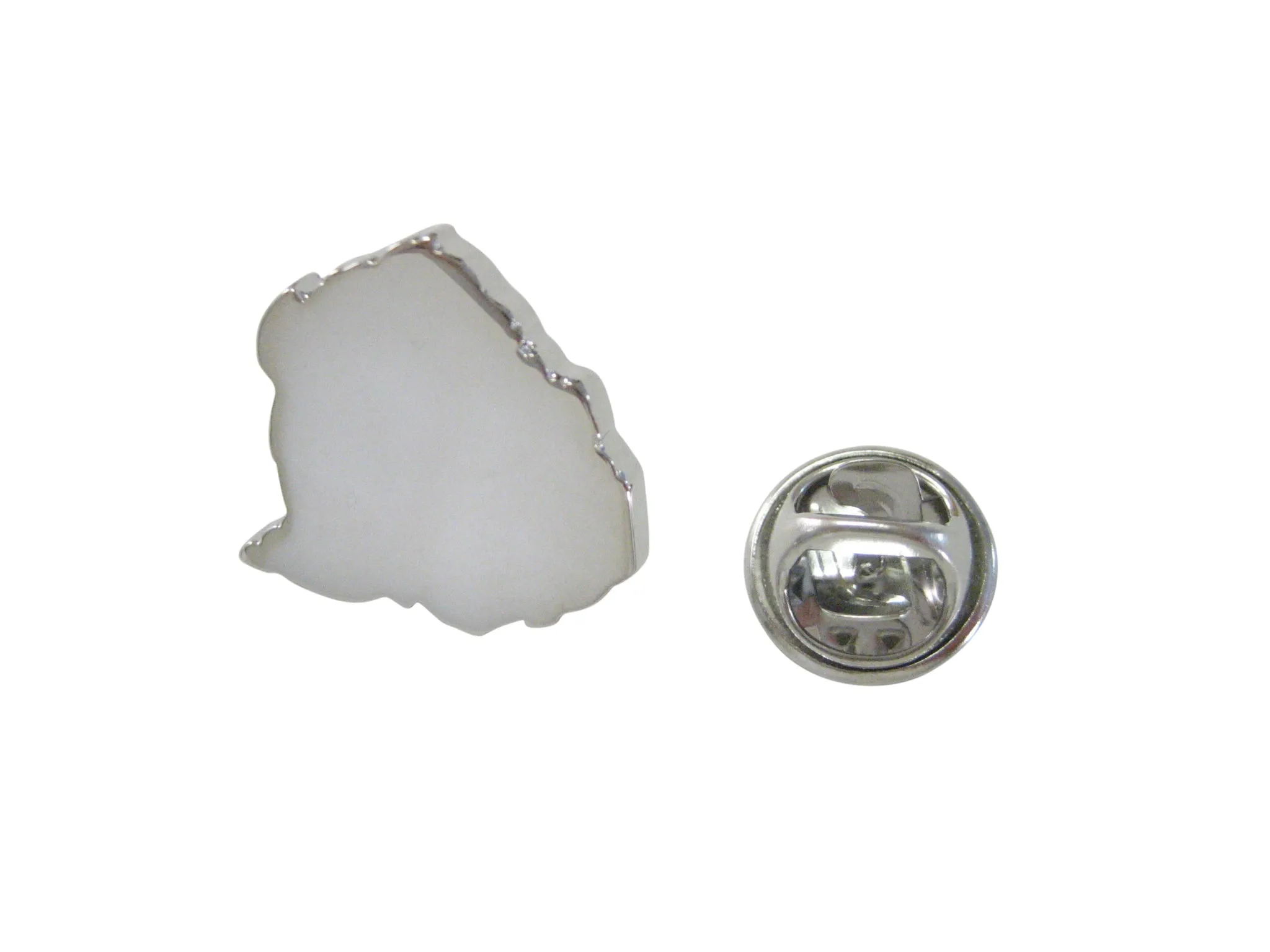 Zimbabwe Map Shape Lapel Pin